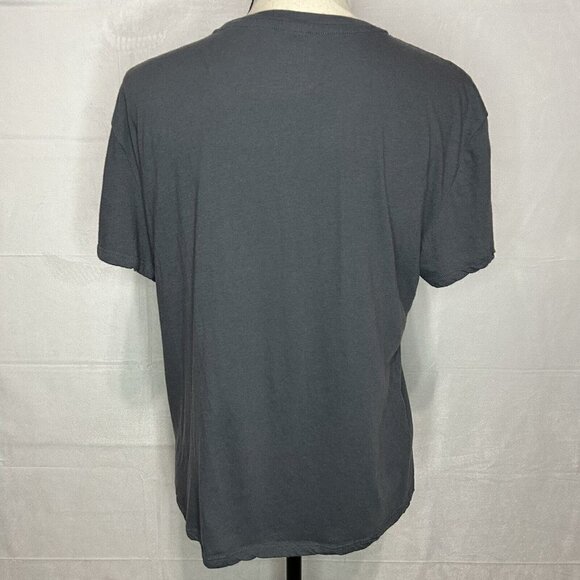 Freeze Embroidered Gray Floral Smilel Face Crew Neck Pullover T-Shirt Sz M - Picture 7 of 7